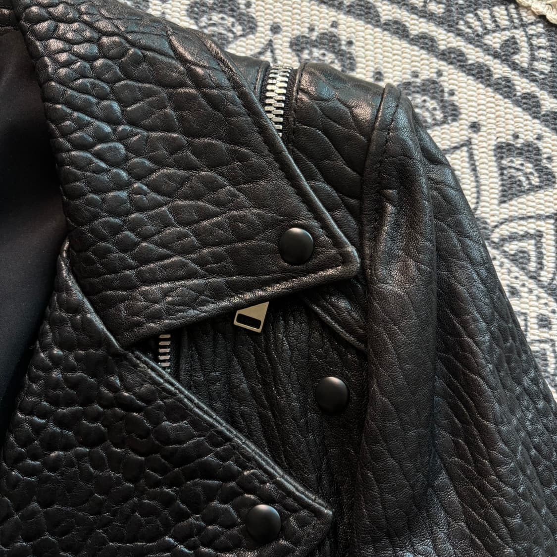 소매 탈부착 아이즈 카프스킨 자켓 상품이미지5