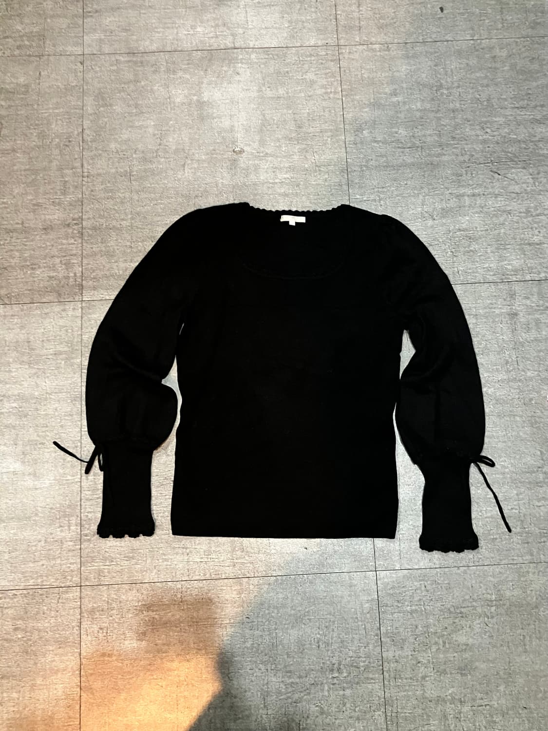 일본빈티지 Tobechic 하구미모리걸 달천깔페어리 리본 스퀘어니트스웨터 상품이미지1