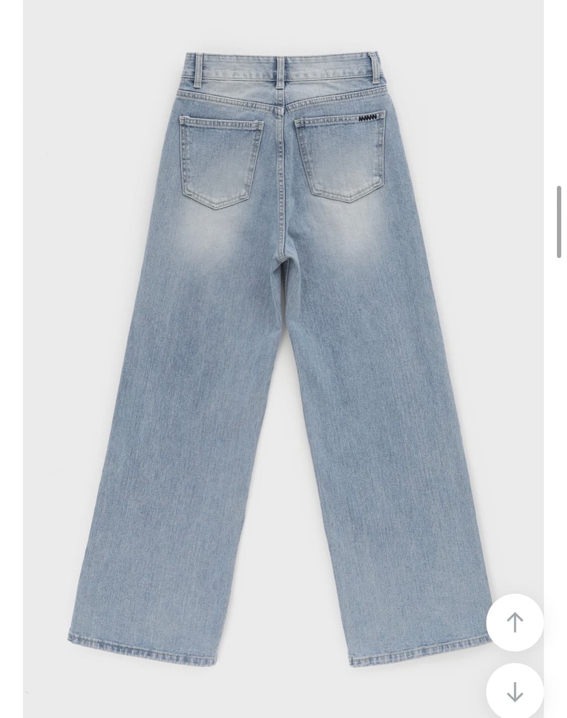 워싱 와이드 데님팬츠 청바지 S 상품이미지6