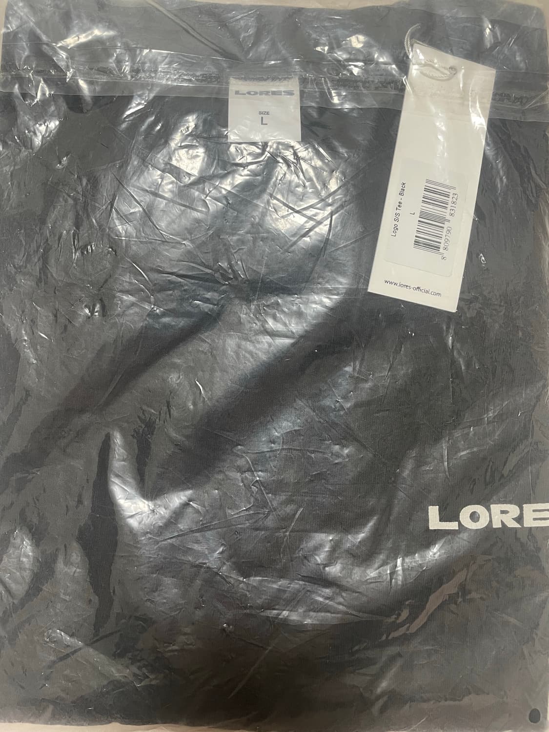 로어즈 lores 로고 반팔 L 새상품 상품이미지1