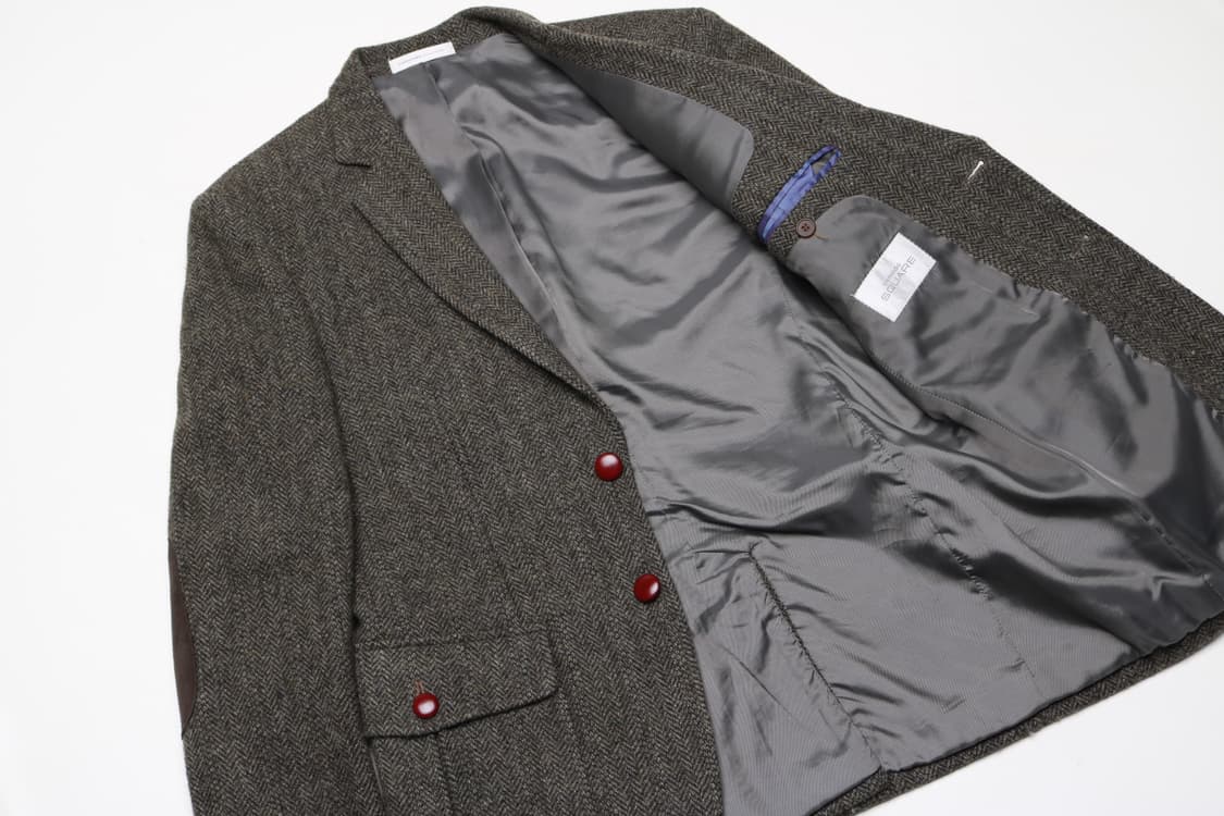 [L] 코모도 스퀘어 헤링본 엘보우패치 자켓 상품이미지5