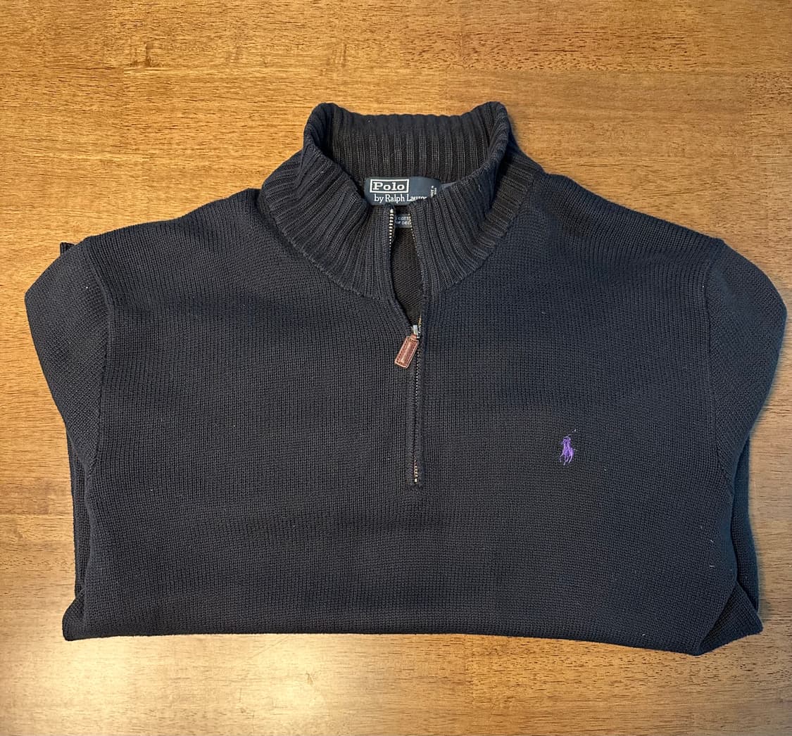 폴로 랄프로렌 반집업 니트 상품이미지1