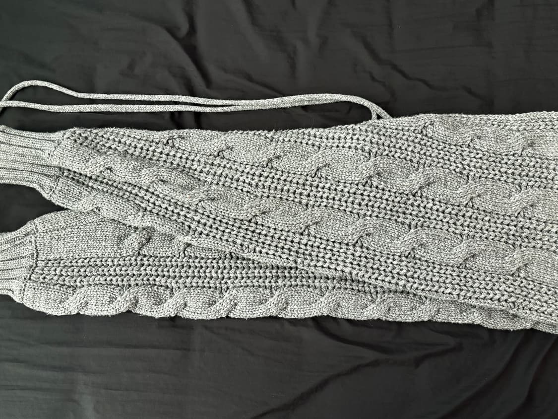 쓰리타임즈 케이블 볼레로 gray 상품이미지3