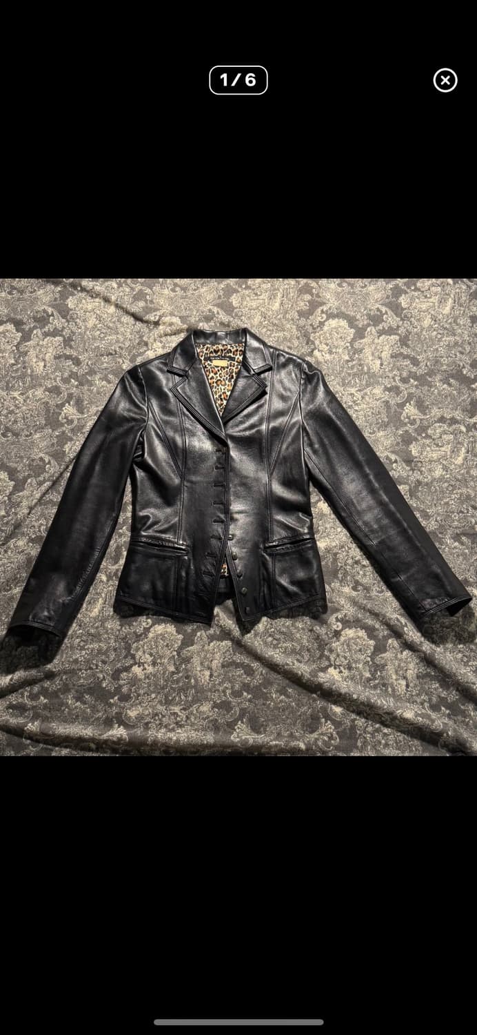 lambskin slim button leather jacket 상품이미지2