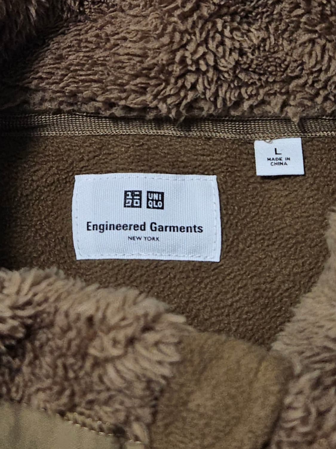 유니클로 엔지니어드 가먼츠 컬러블록 후리스 플리스 L 상품이미지4