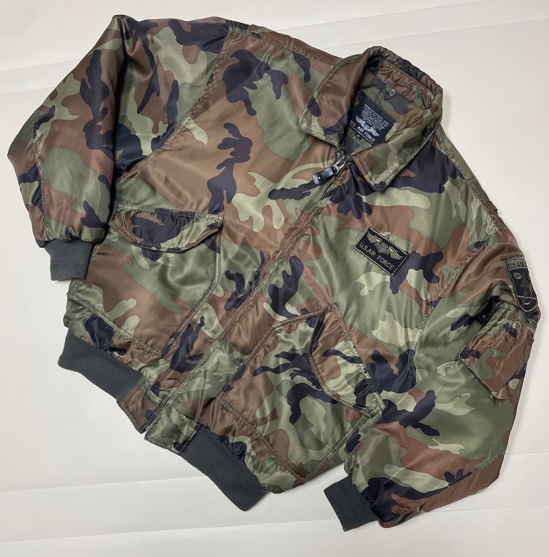 U.S. AIR FORCE 카모 플라쥬 항공 점퍼 XL 상품이미지1