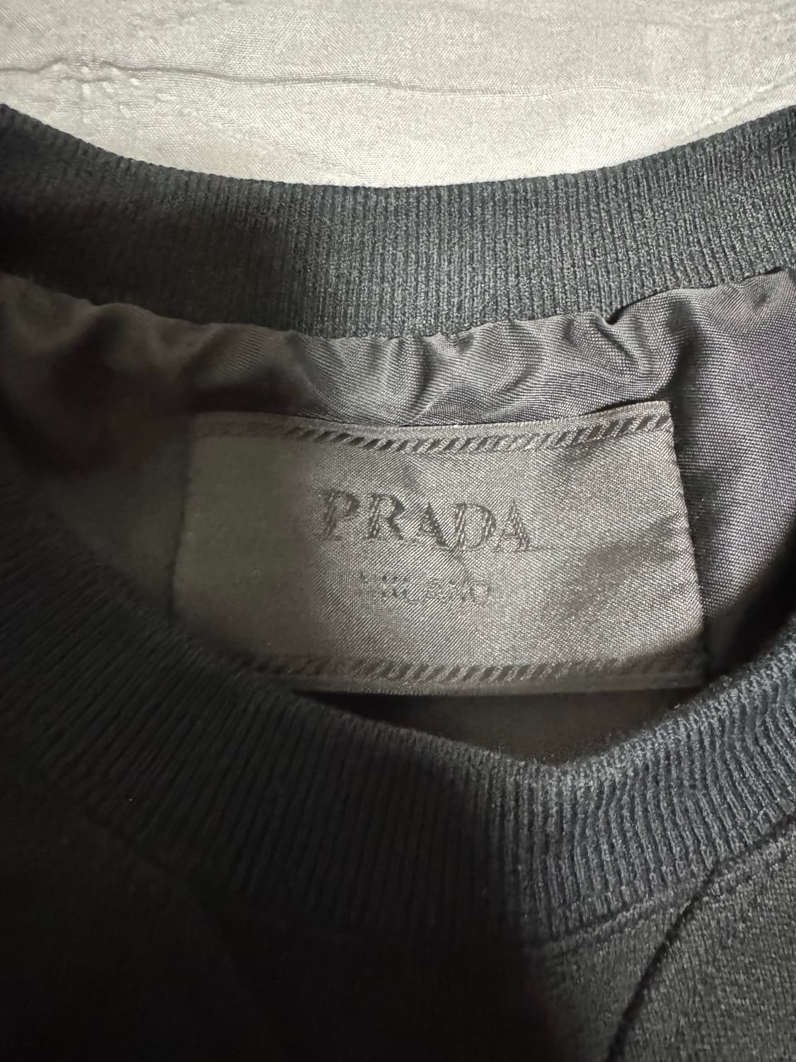 [M] 프라다 로고 맨투맨 니트 후드 집업 자켓 상품이미지3