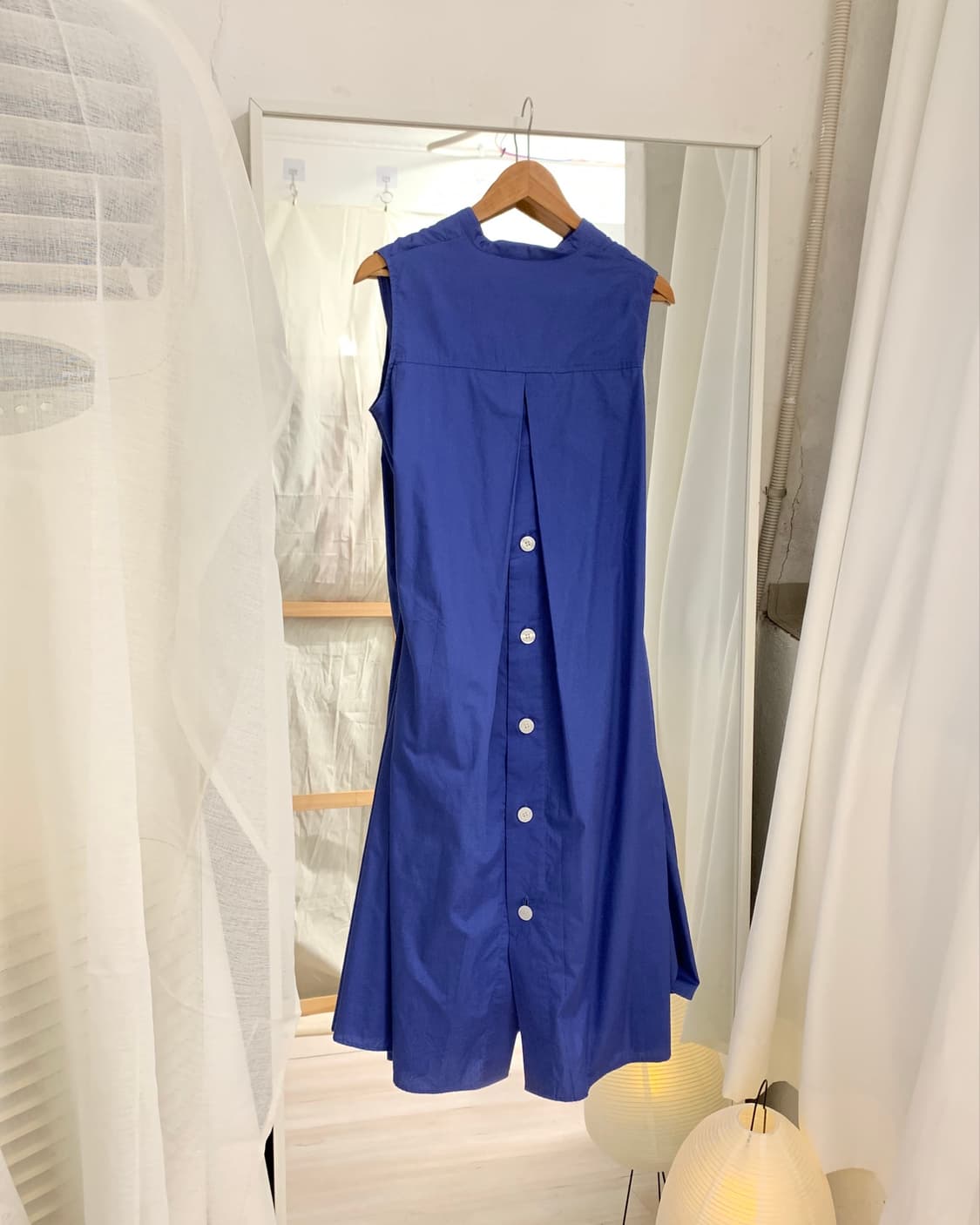 [Ray BEAMS] cobalt blue drape dress 상품이미지2