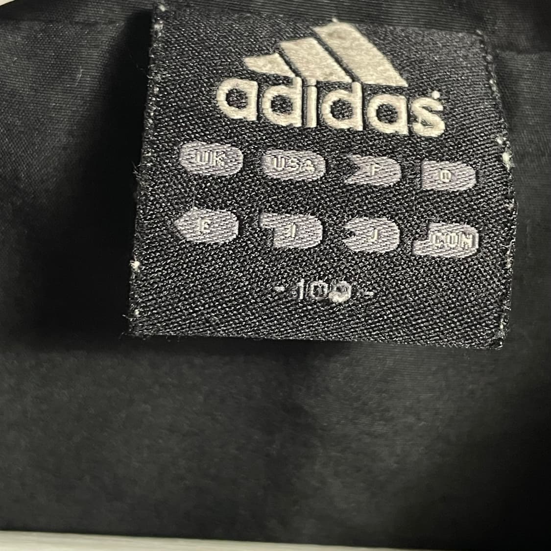 [L] 아디다스 빈티지 구형 오버핏 블랙/블루 바람막이 상품이미지2
