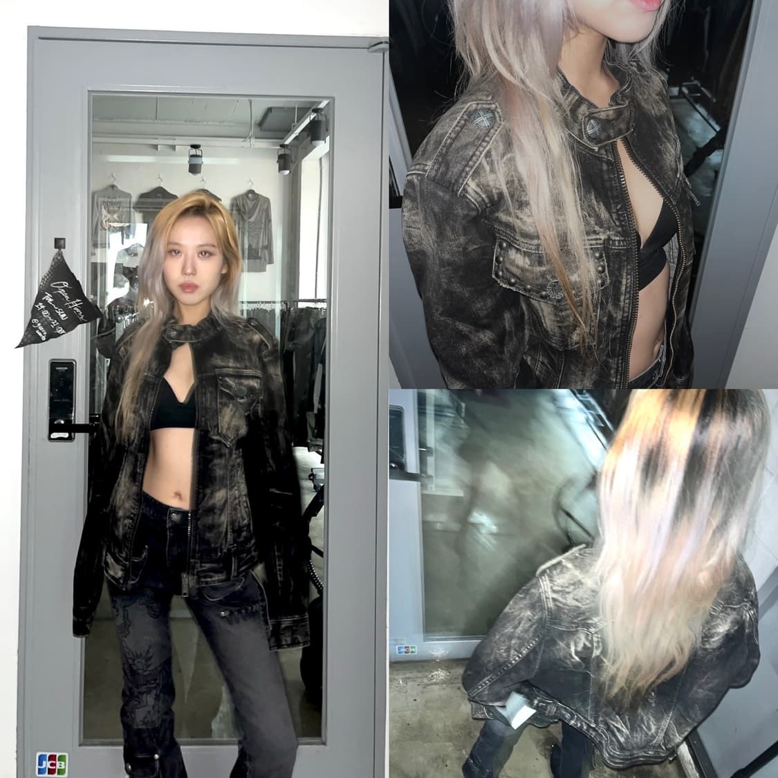 버커루 데님 그런지 집업 자켓 상품이미지1