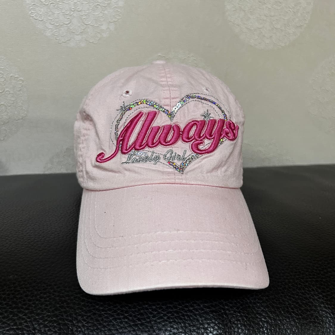 y2k 빈티지 여성 핑크 모자 볼캡 상품이미지2