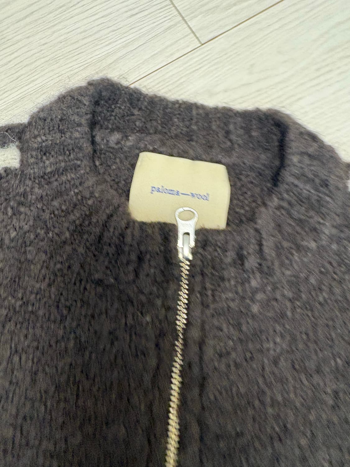 팔로마울 맨즈 그랜드슬램 브라운 니트 집업 S 상품이미지2