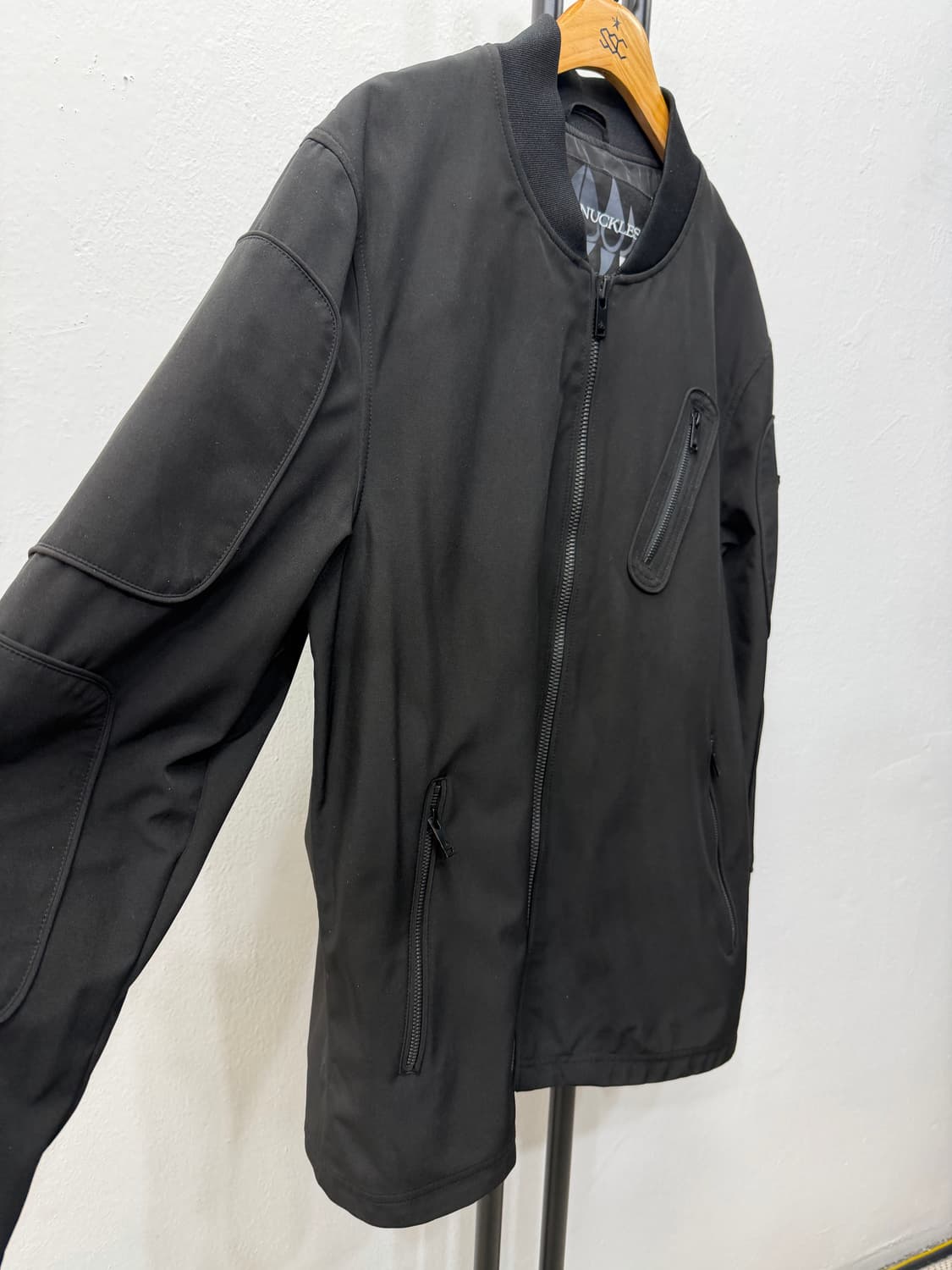 정품) 무스너클 남성 새제픔급 블랙 봄버 자켓 L 상품이미지2