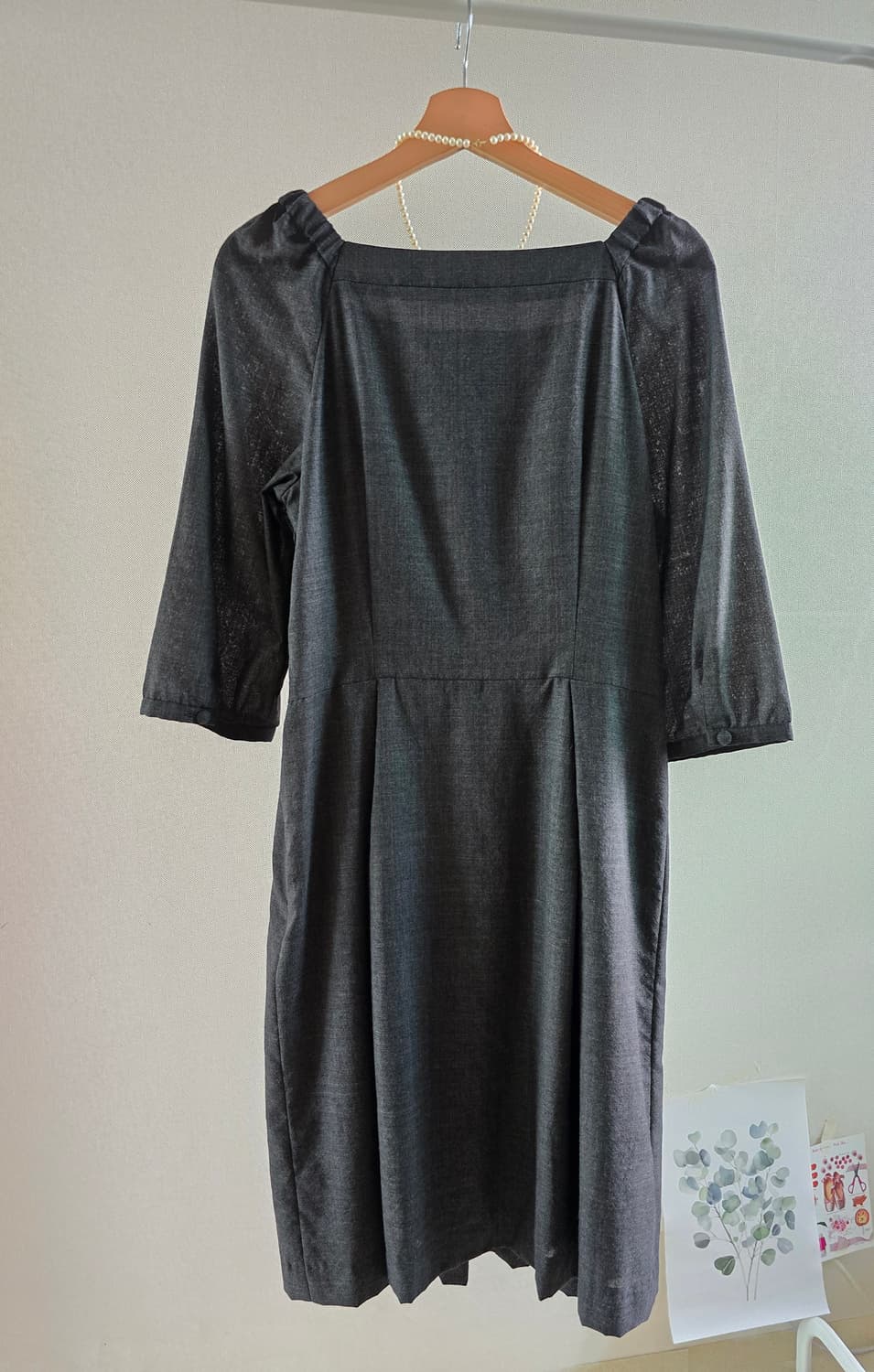 ROPE 스퀘어넥 울 원피스 (EX3) 상품이미지3