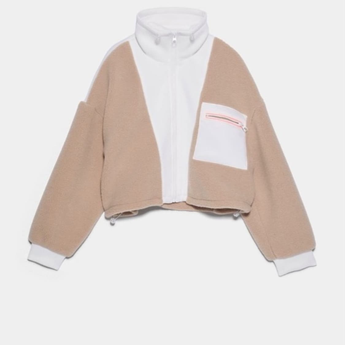 ZARA fleece jacket 자라 크롭트 플리스 덤블 집업 자켓 상품이미지7