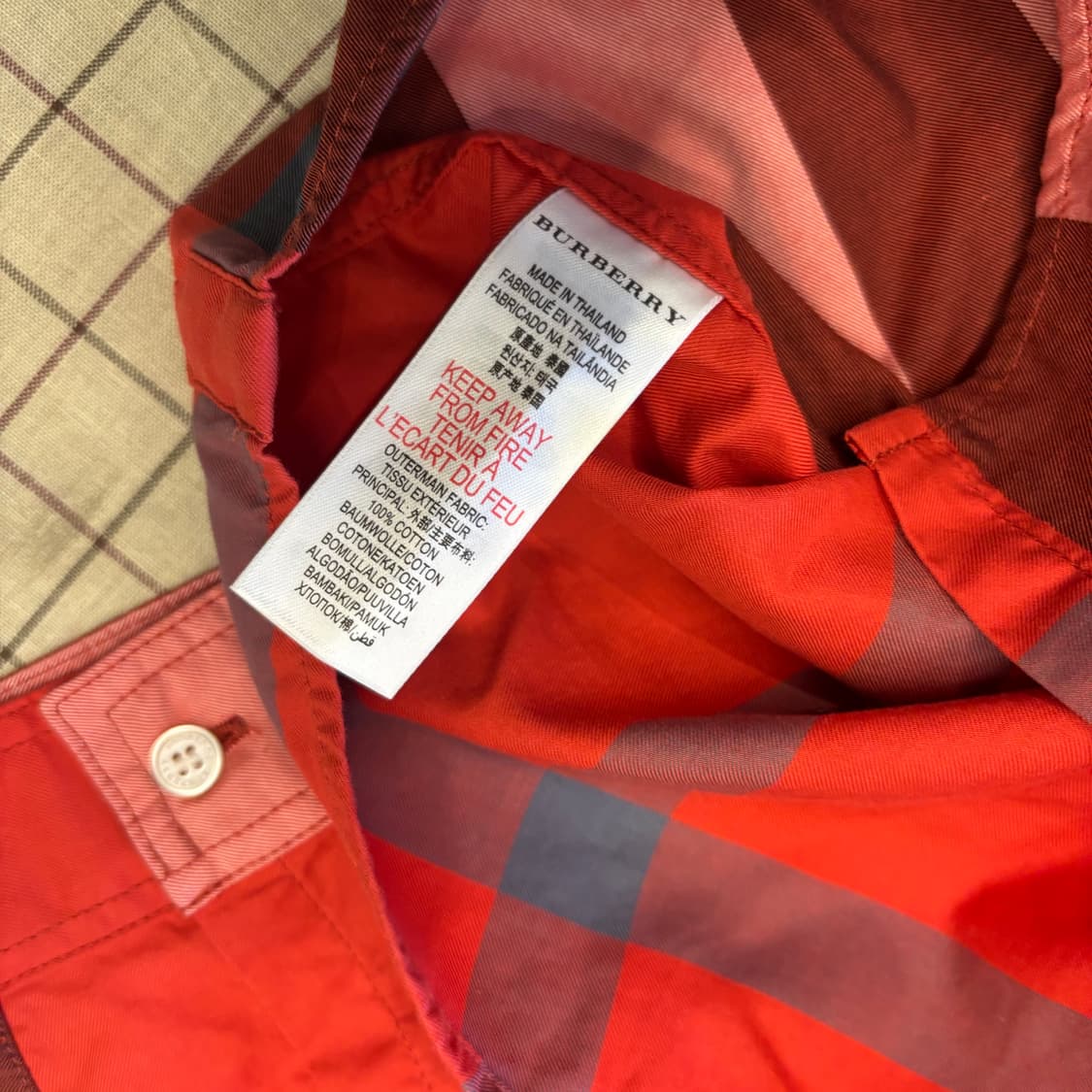 버버리 키즈 체크 남방 (12y)   상품이미지10