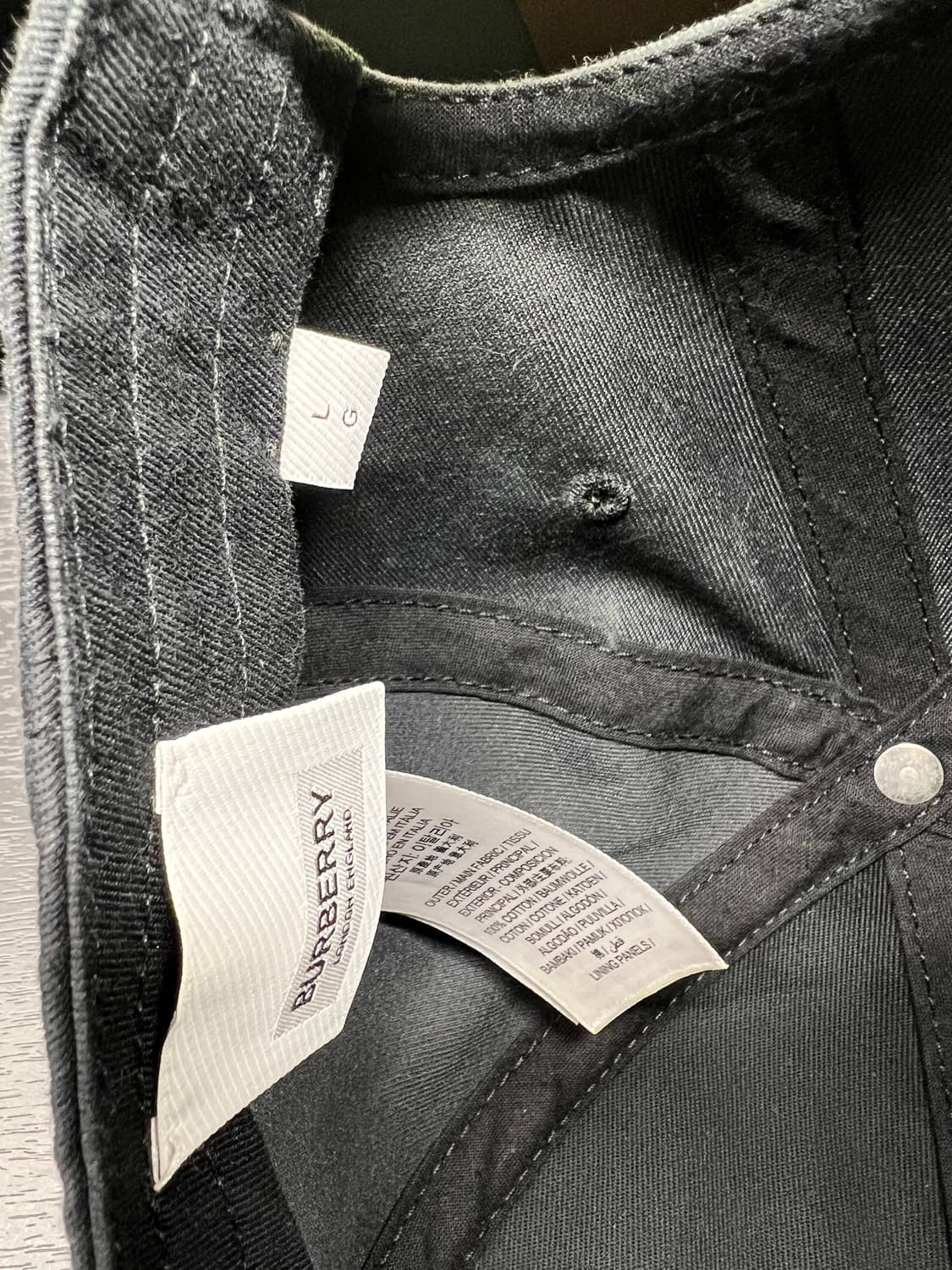 버버리 엠브로이더리 볼캡L 새상품 상품이미지3