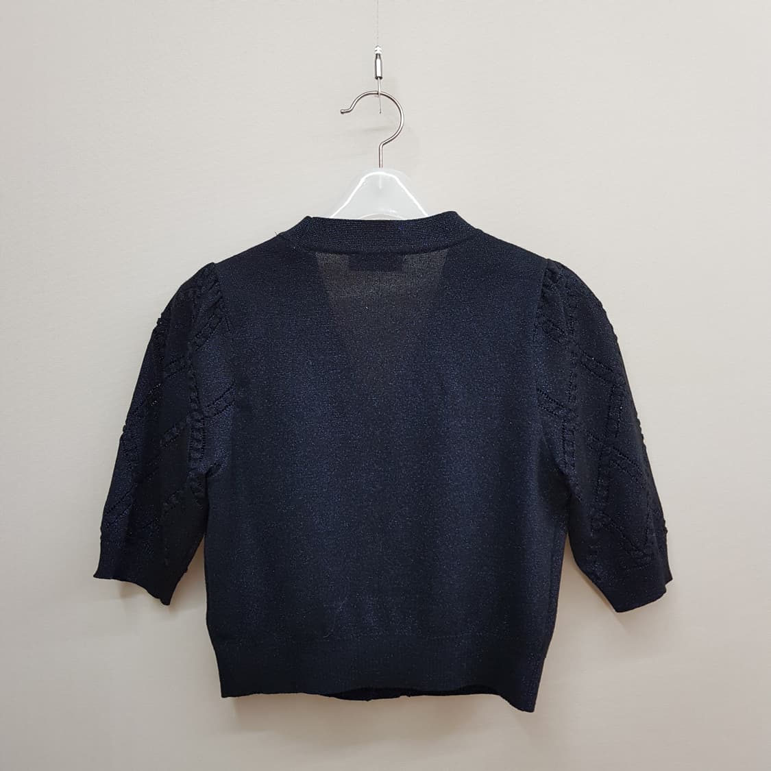 산드로 2022 펄 니트 반팔 가디건 S사이즈 상품이미지5