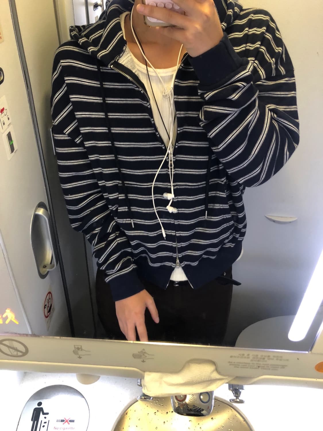 베이그 Tokyo stripe crop hood jp 상품이미지6