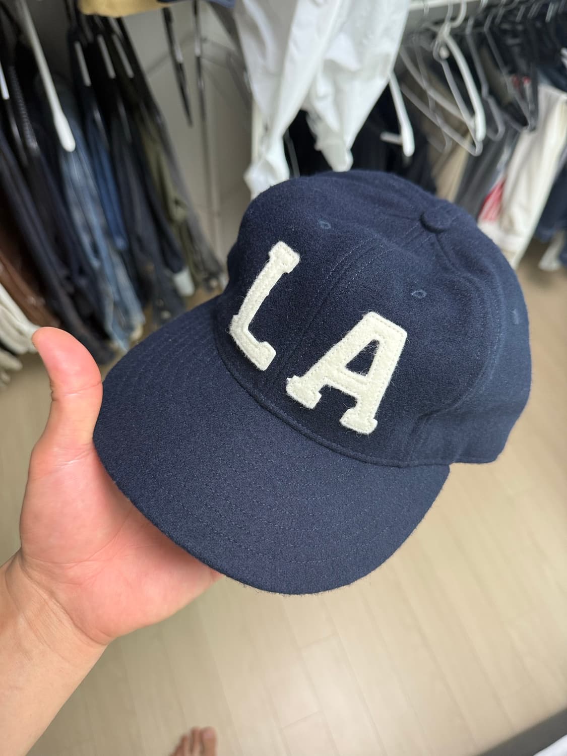 이벳필드 USA 네이비 울 모자 상품이미지1