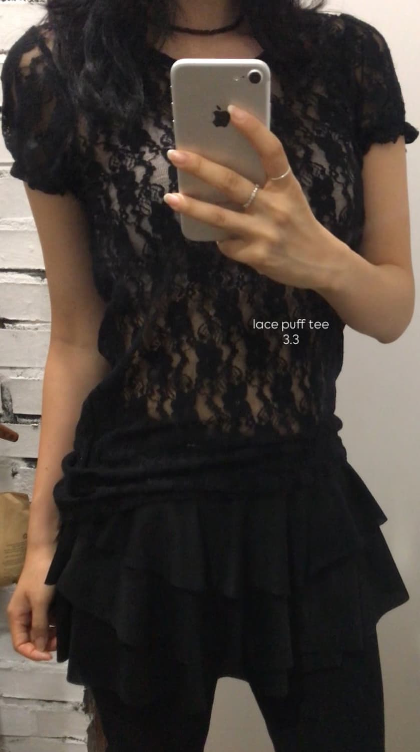 퍼프 레이스 티 상품이미지1