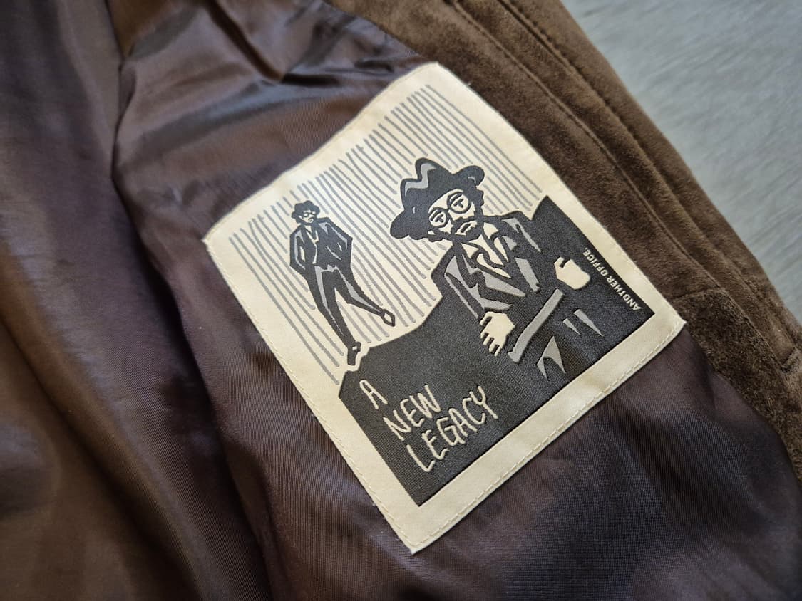 어나더오피스 고트스킨 스웨이드 자켓 상품이미지8