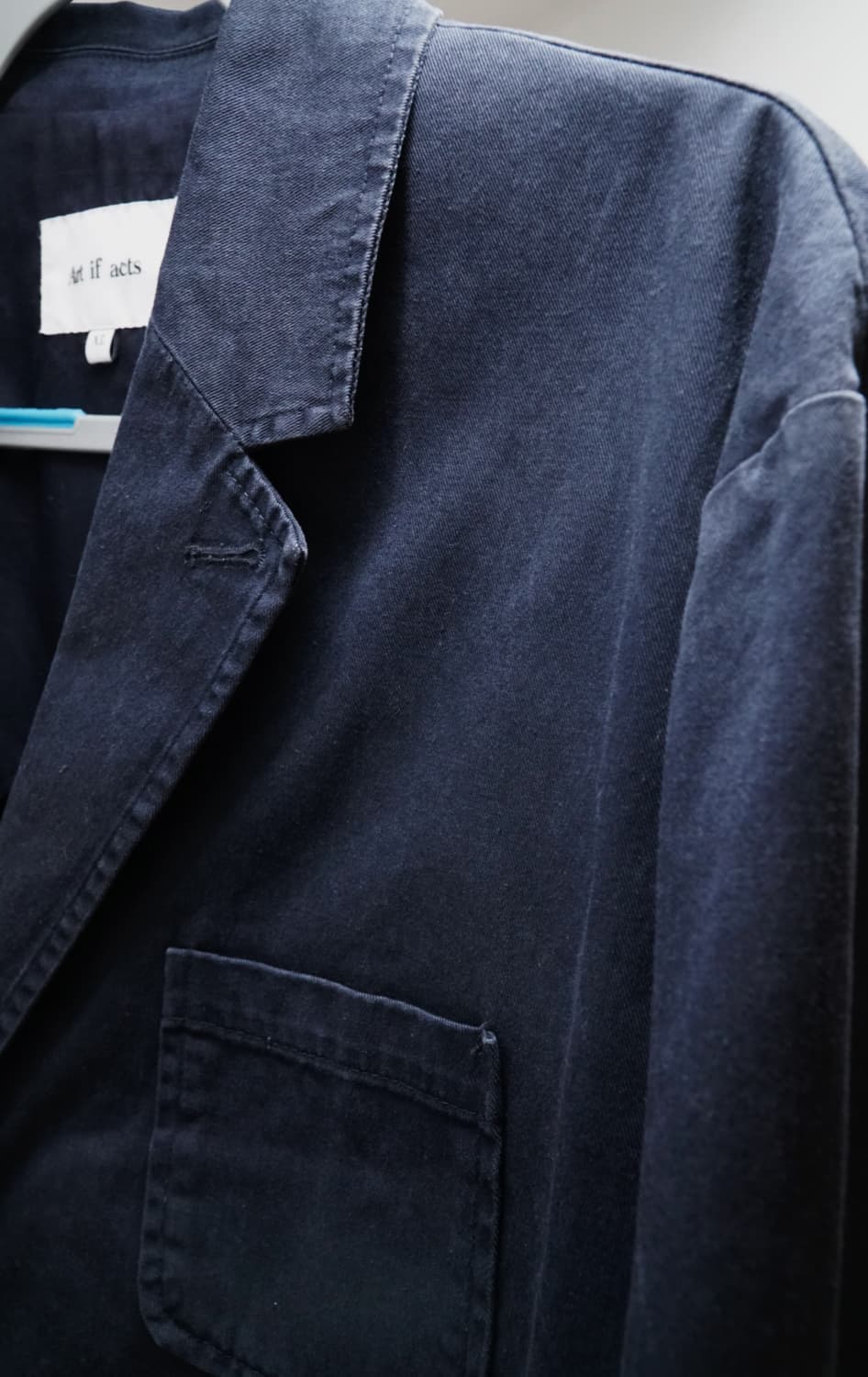 washed 3 button blazer_dark navy 상품이미지4