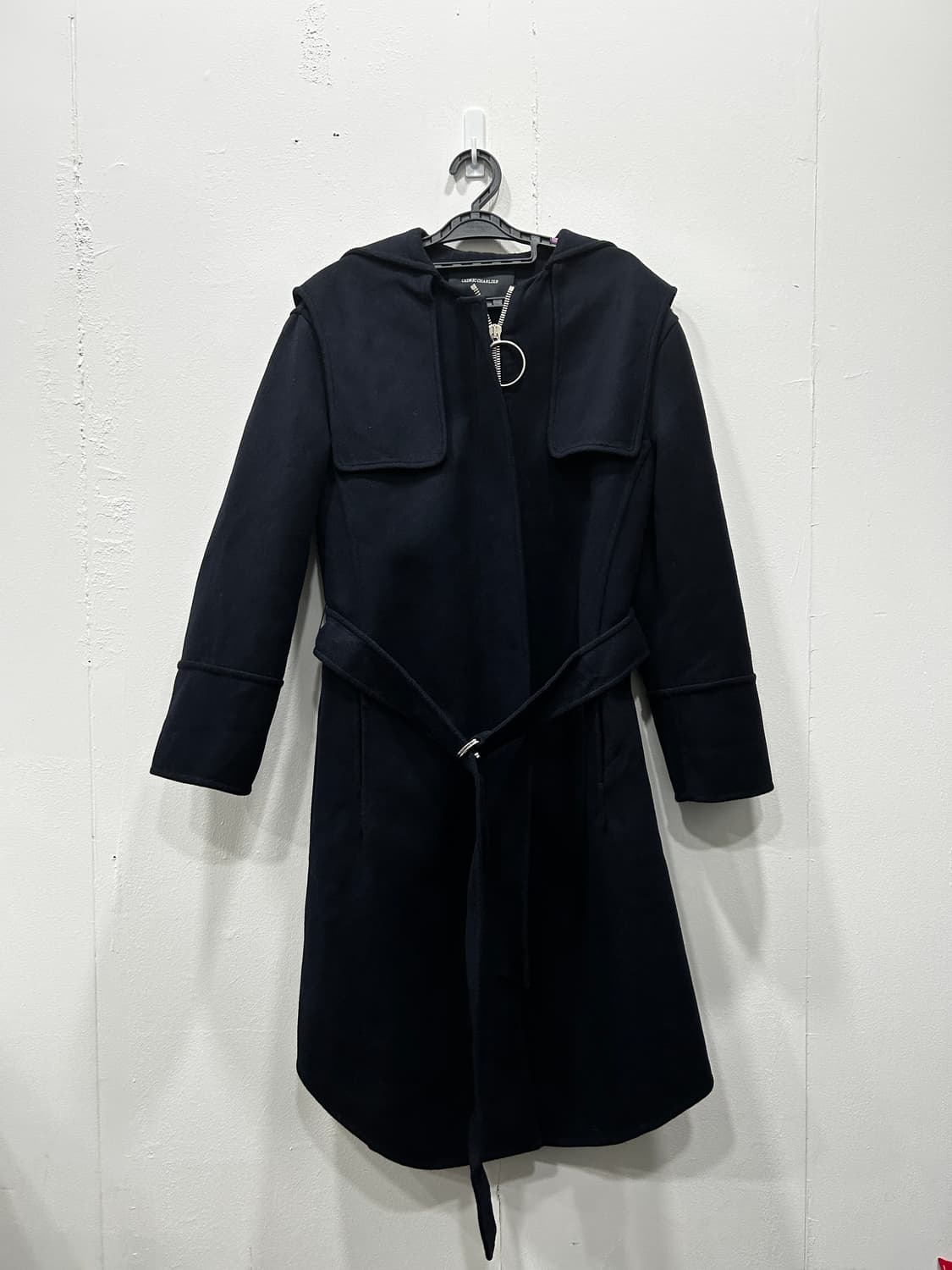 세드릭샬리에  울캐시미어 네이비 집업 후드 코트 66 상품이미지1