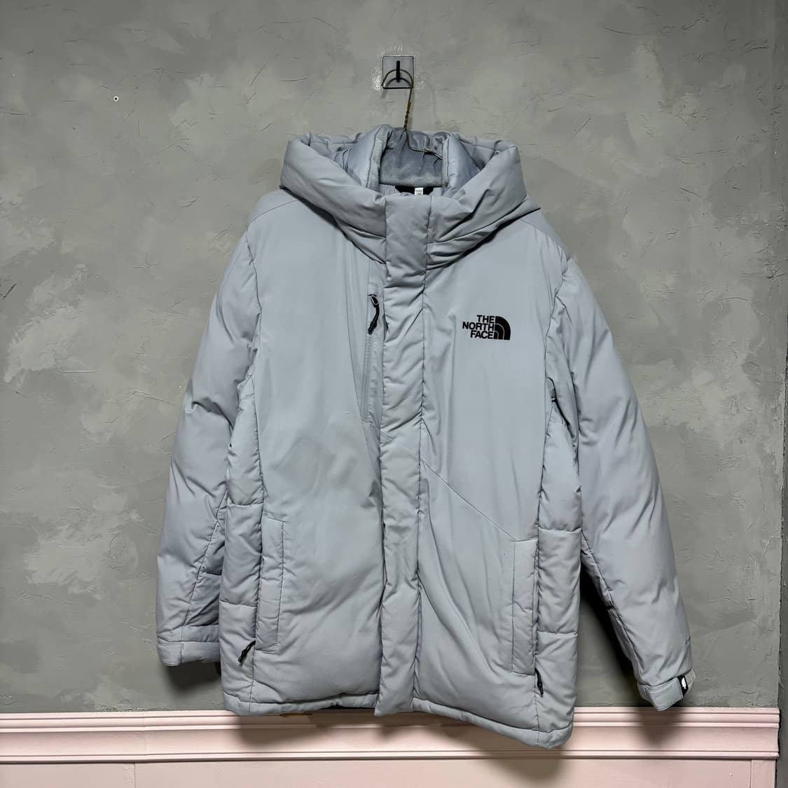 노스페이스 익스플로어링 구스다운 패딩 아이스그레이 상품이미지1