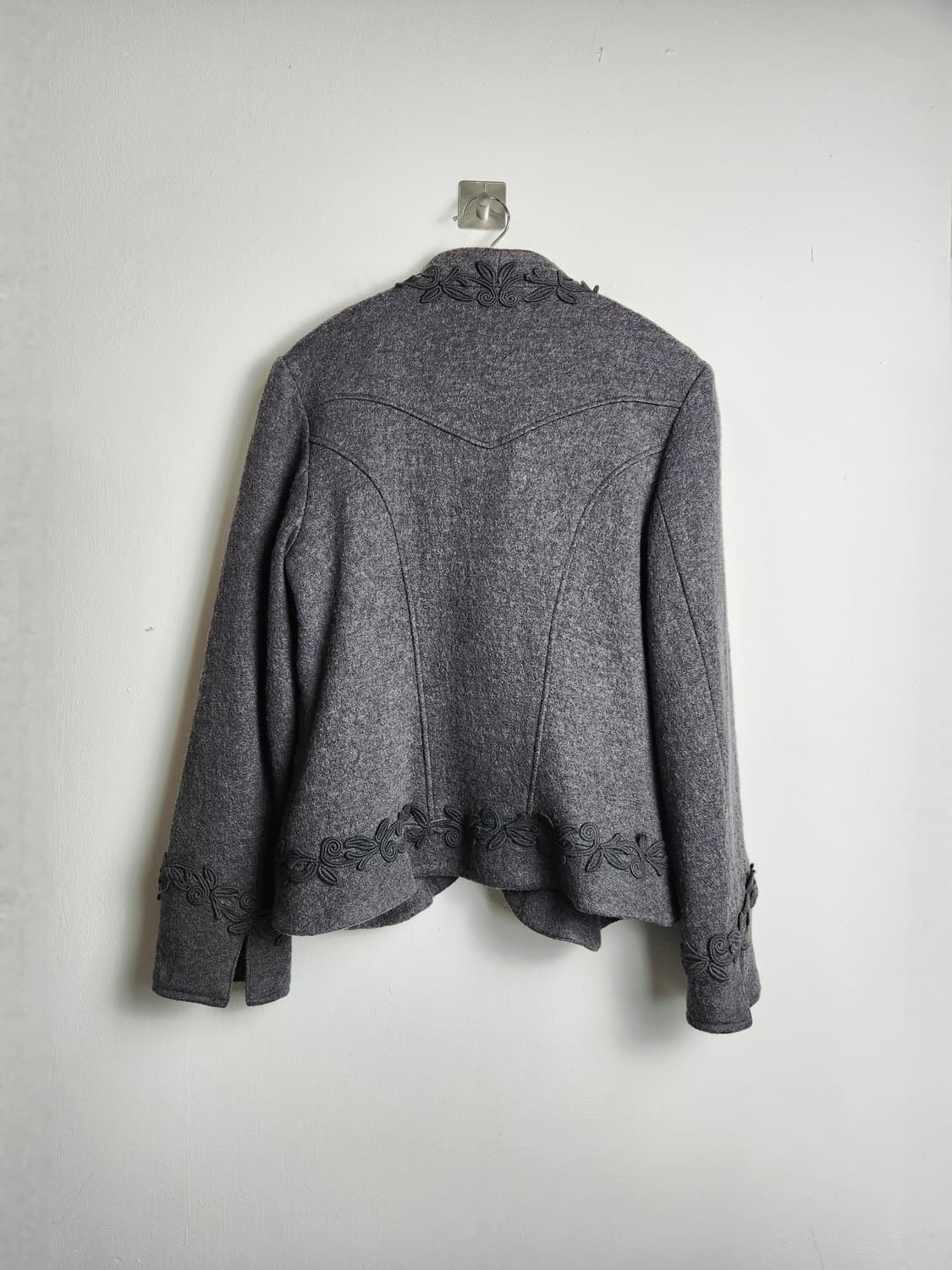 (otto)자수 원버튼 자켓 상품이미지9