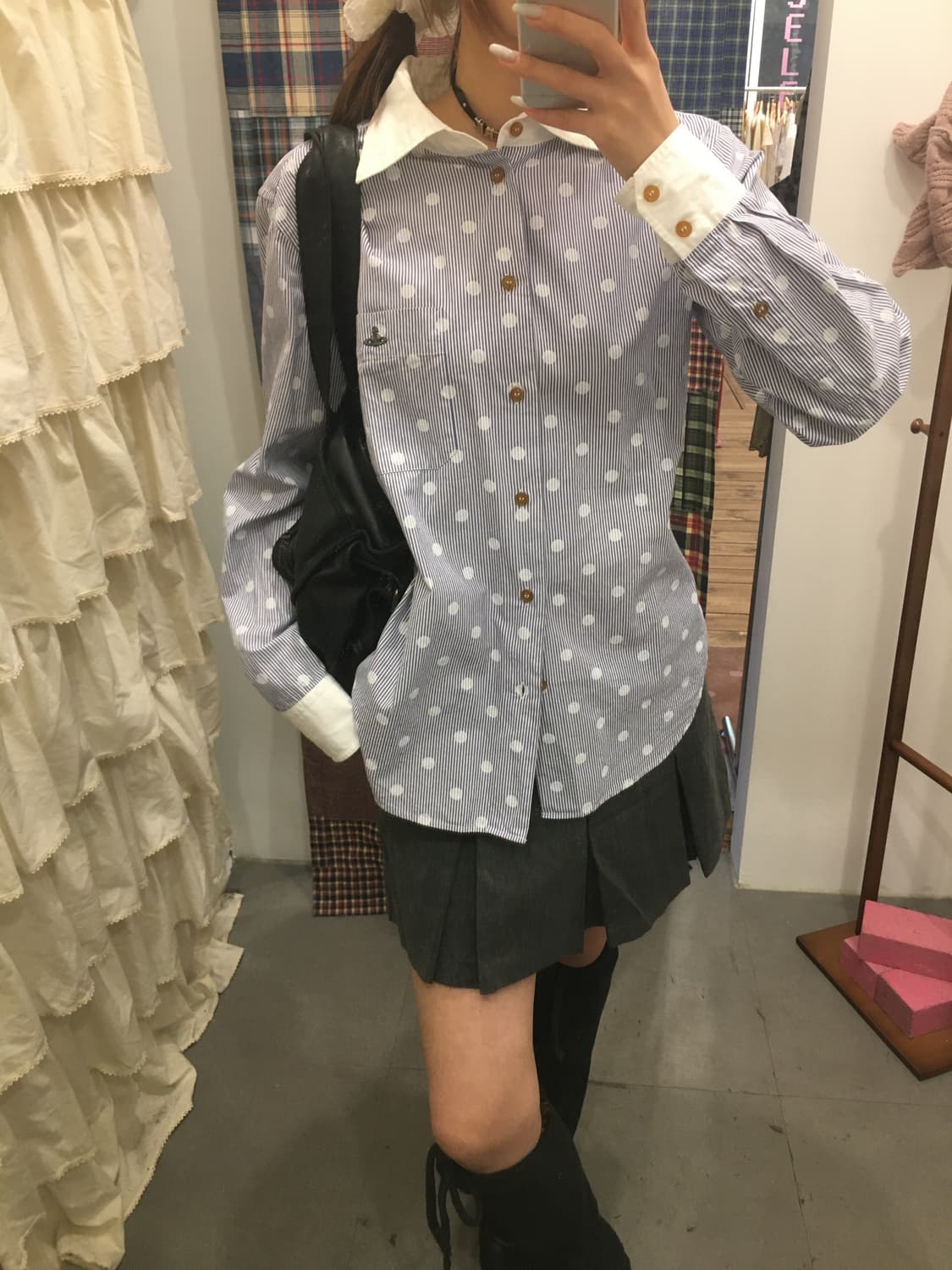 비비안웨스트우드 도트 셔츠 상품이미지2