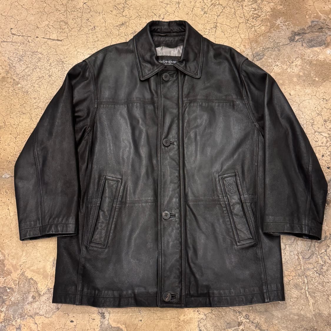 YSL Pour Homme 입생로랑 레더 카코트 상품이미지3