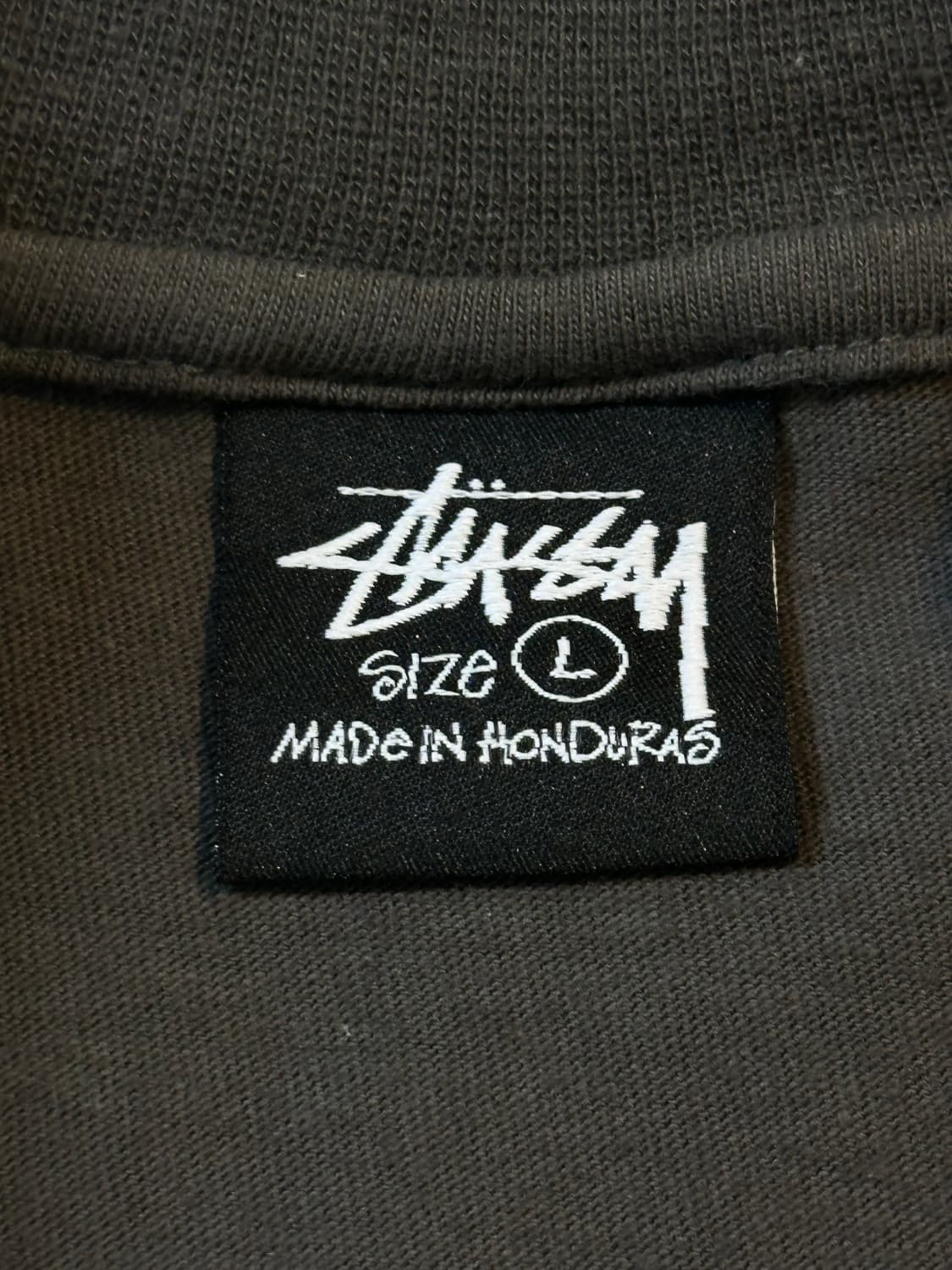 스투시 STUSSY 베이직 로고 반팔 티셔츠 차콜 상품이미지6