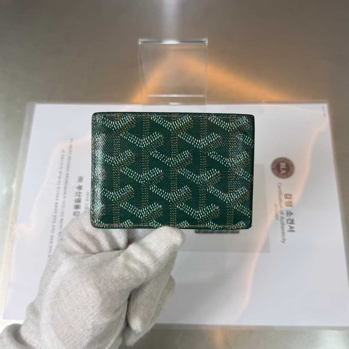 [리오브] 고야드 스페셜 그린 인서트 카드지갑 상품이미지3