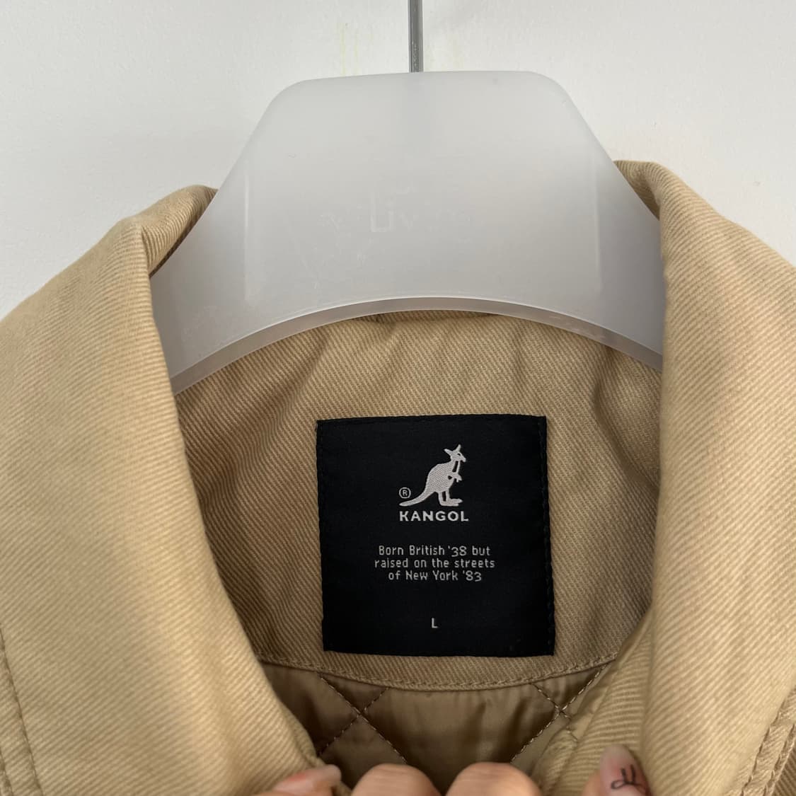 캉골 퀄티드 트러커 베이지 자켓 상품이미지7