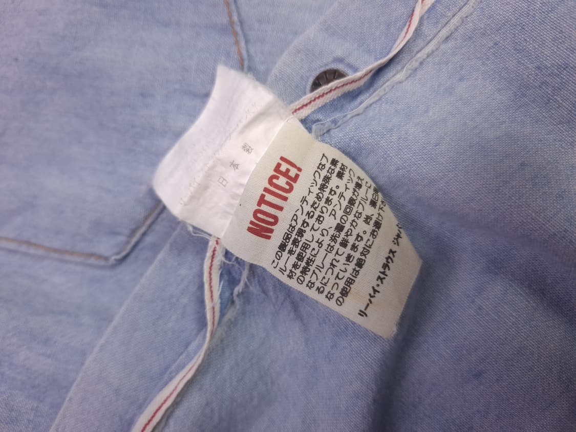 오리지날 90's 일본판 리바이스 웨스턴 샴브레이 데님 셔츠 상품이미지6