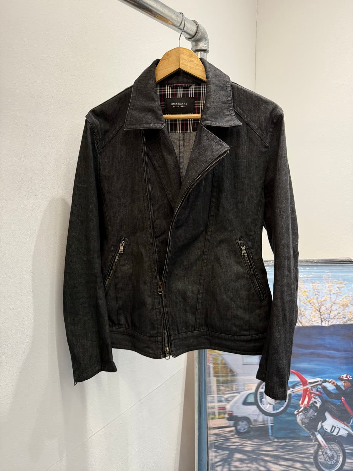 버버리 블랙라벨 데님 흑청자켓 상품이미지2