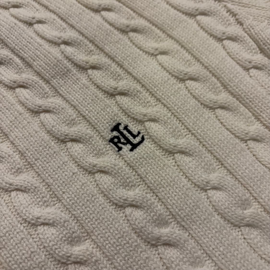 [S] 폴로 로렌 랄프로렌 케이블 니트 아이보리 C535 상품이미지4