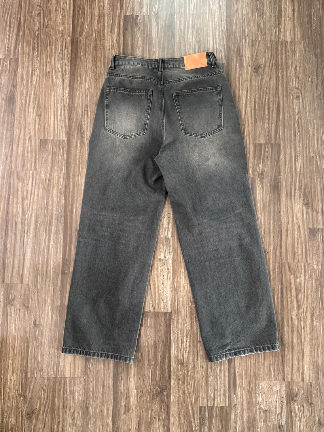 Insilence dart wide denim pant MUD GREY 상품이미지4