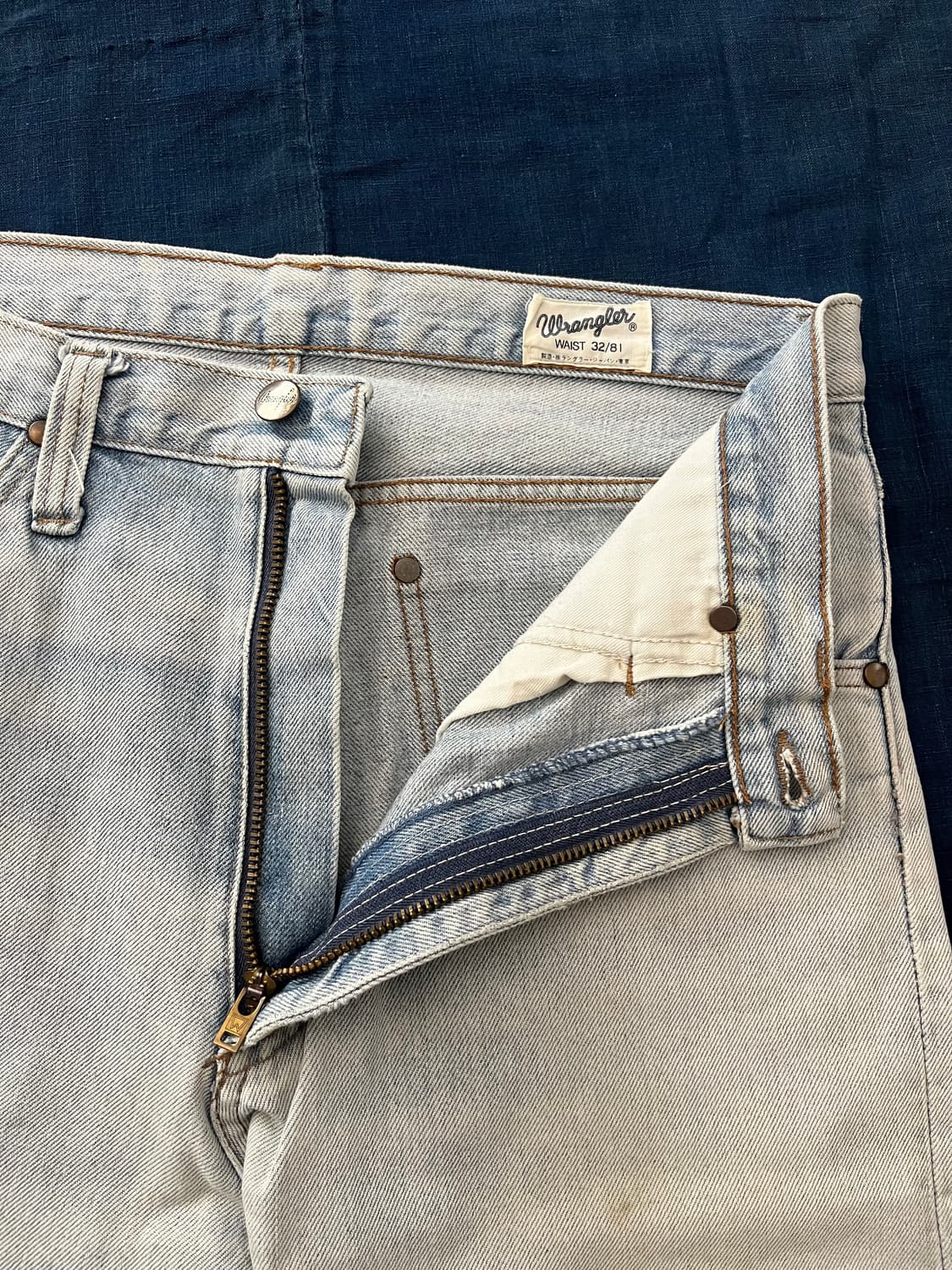 빈티지 일본제 랭글러 데님 팬츠 상품이미지7