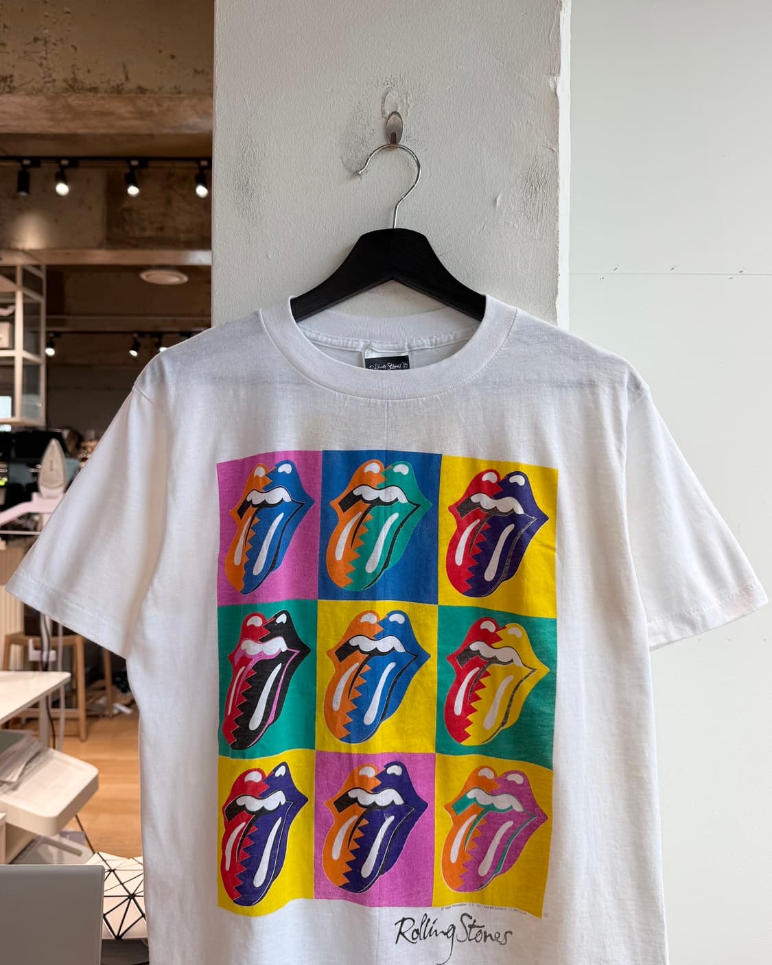 롤링 스톤스 화이트 1989 투어 하프티  상품이미지3