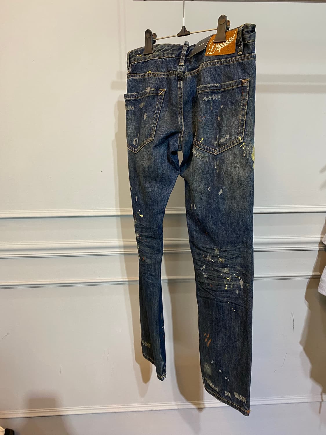 디스퀘어드2 페인트 데님 청바지 슬림핏 34 새상품 상품이미지2