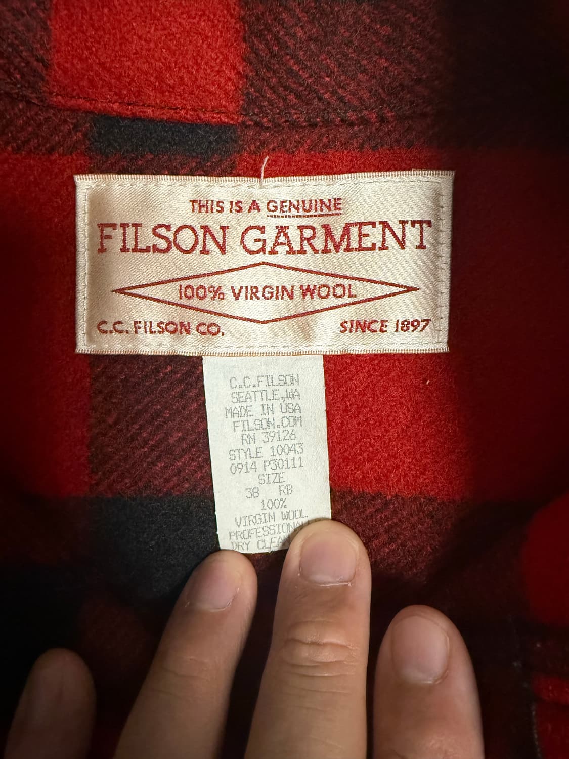 필슨 매키노 38사이즈 상품이미지3