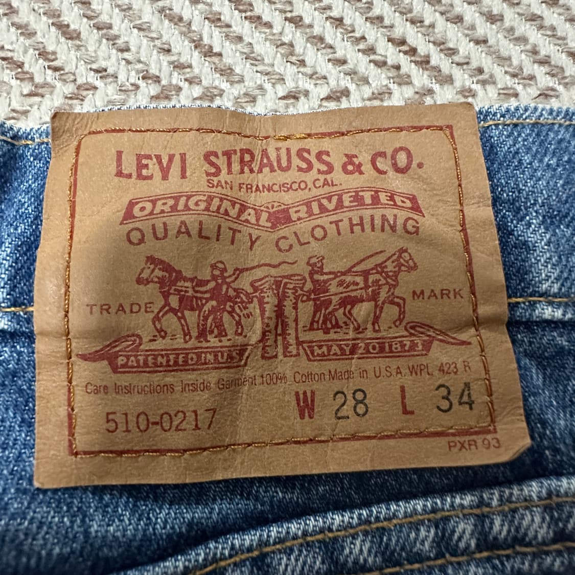 LEVI'S 510 90's usa made vintage jeans 상품이미지3