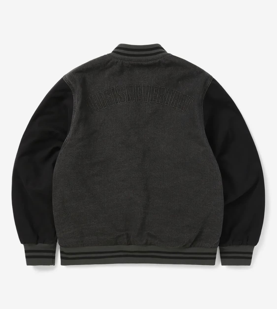 디스이스네버뎃 데님 바시티 자켓 블랙 상품이미지7