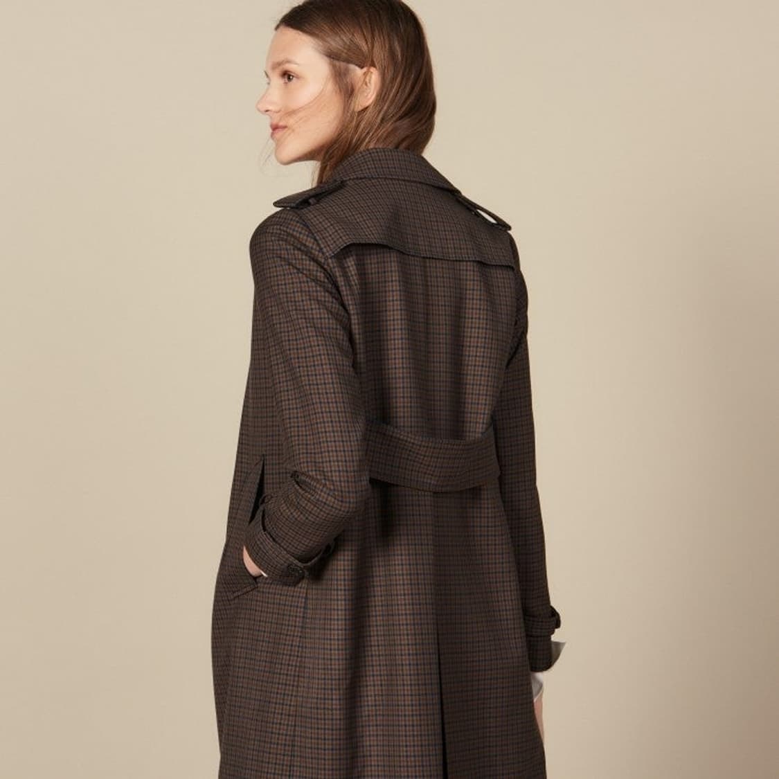 산드로 여성 트렌치코트 블랙(신세경 트렌치) 상품이미지8