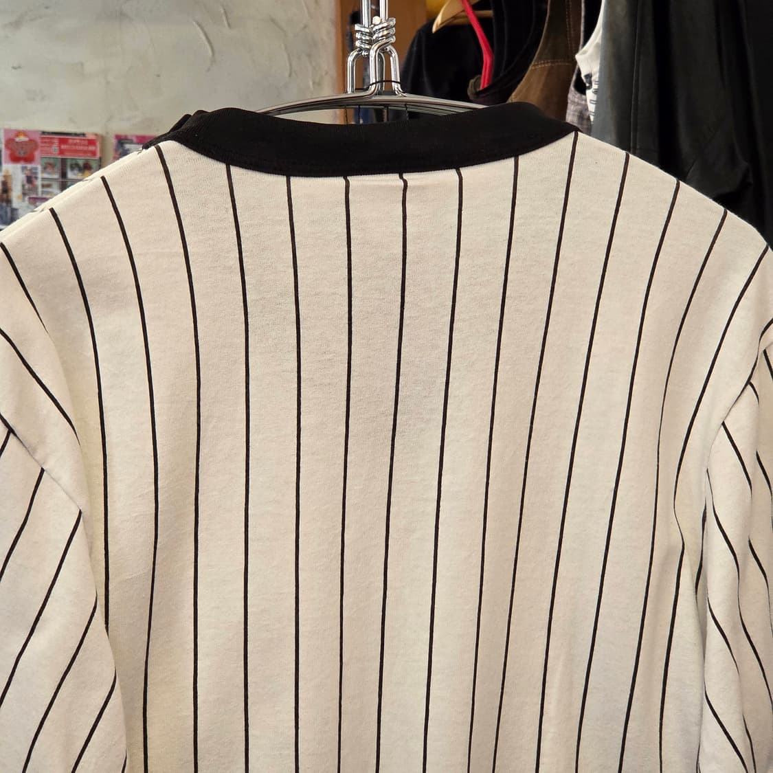 USA 마제스틱 스트라이프 링거 반팔 상품이미지6