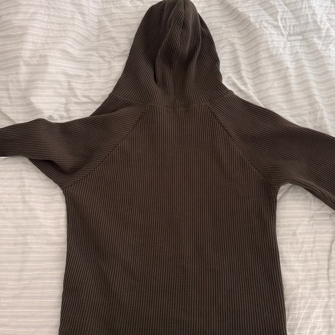 Button Waffle Hood (Khaki) 상품이미지4