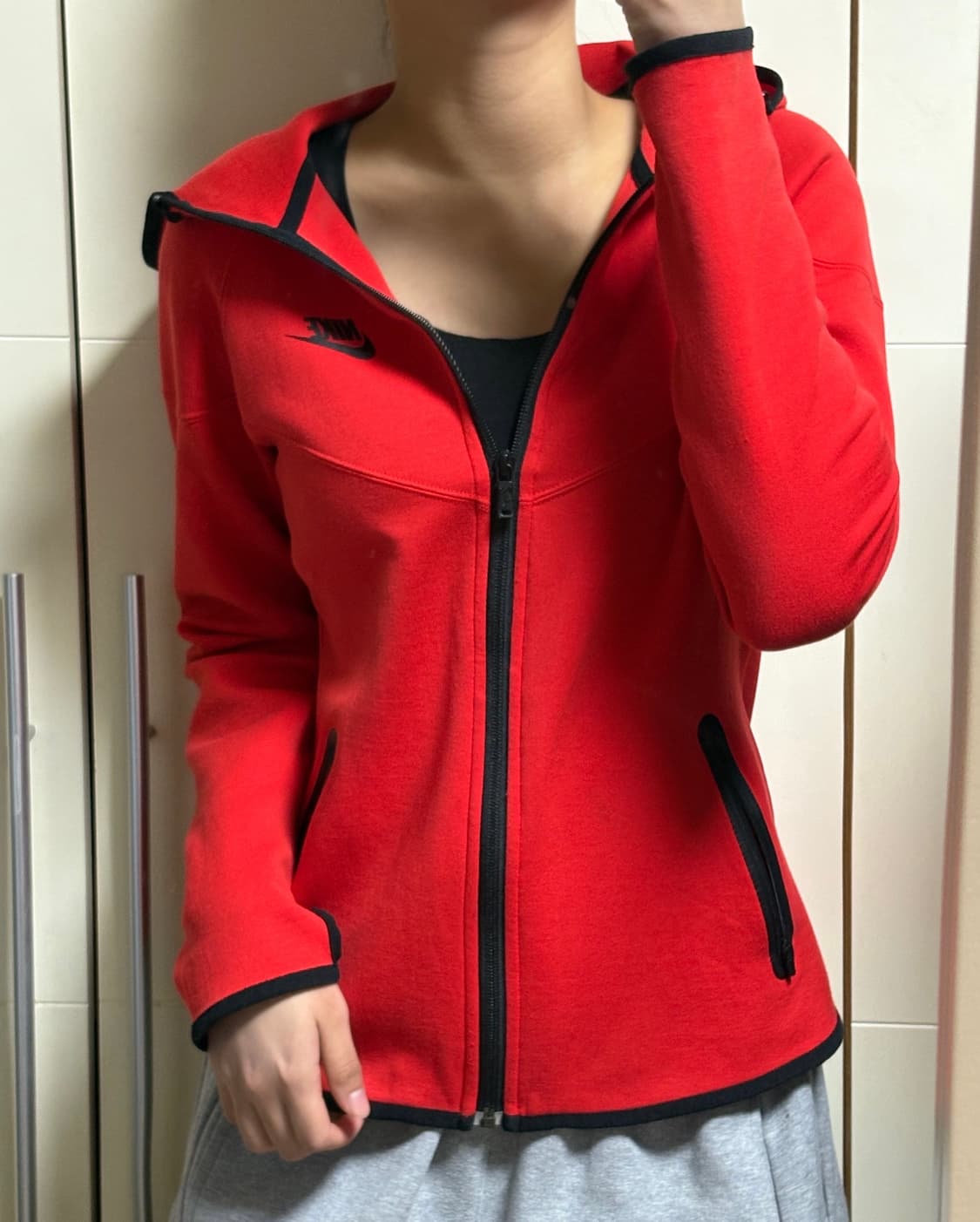 나이키 테크팩 레드 후드집업 상품이미지1