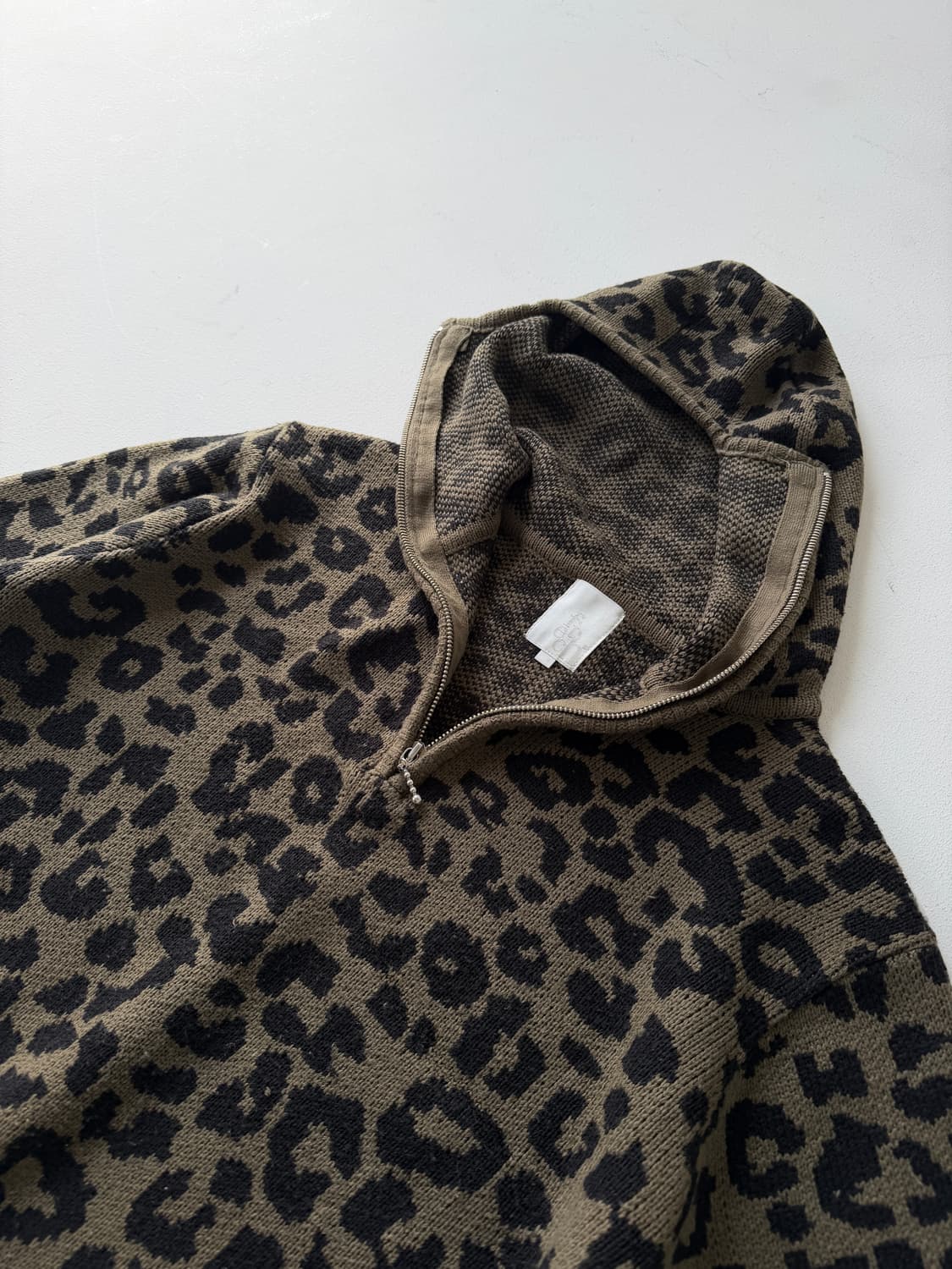 FETCH LEOPARD HOODIE KNIT 상품이미지3